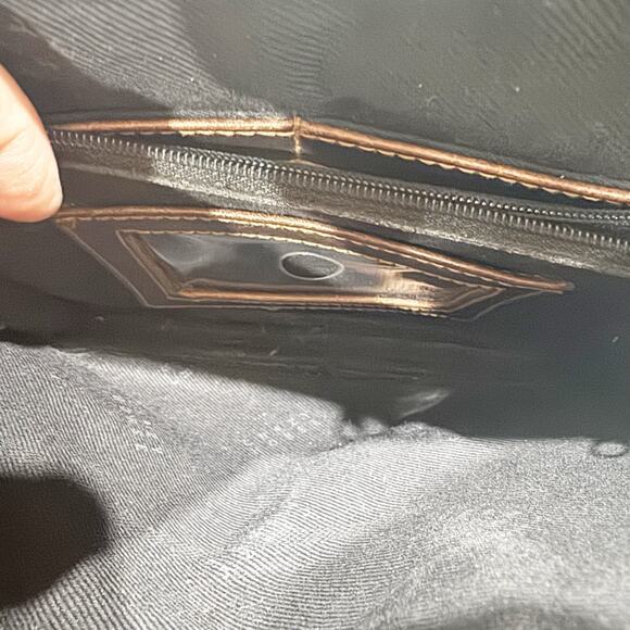 Crazy Horse Womens Shoulder Bag Pocketbook Dark Brown - Picture 7 of 14